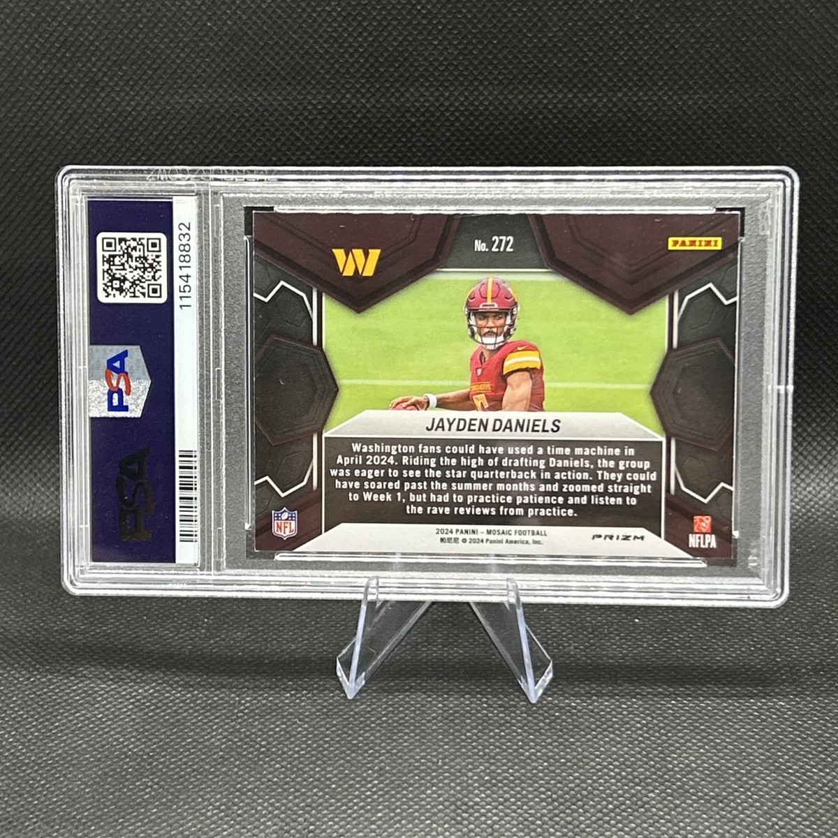 2024 Panini Mosaic - NFL Debut Jayden Daniels #272 Red Mosaic