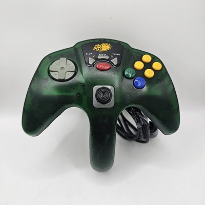 Mad Catz N64 Advanced Controller - Translucent Green - Untested - Fast Shipping!