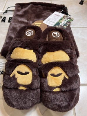 A BATHING APE × SUBU ☆ Ape Head Puffer Sandals ‘Brown’ s-l400.jpg