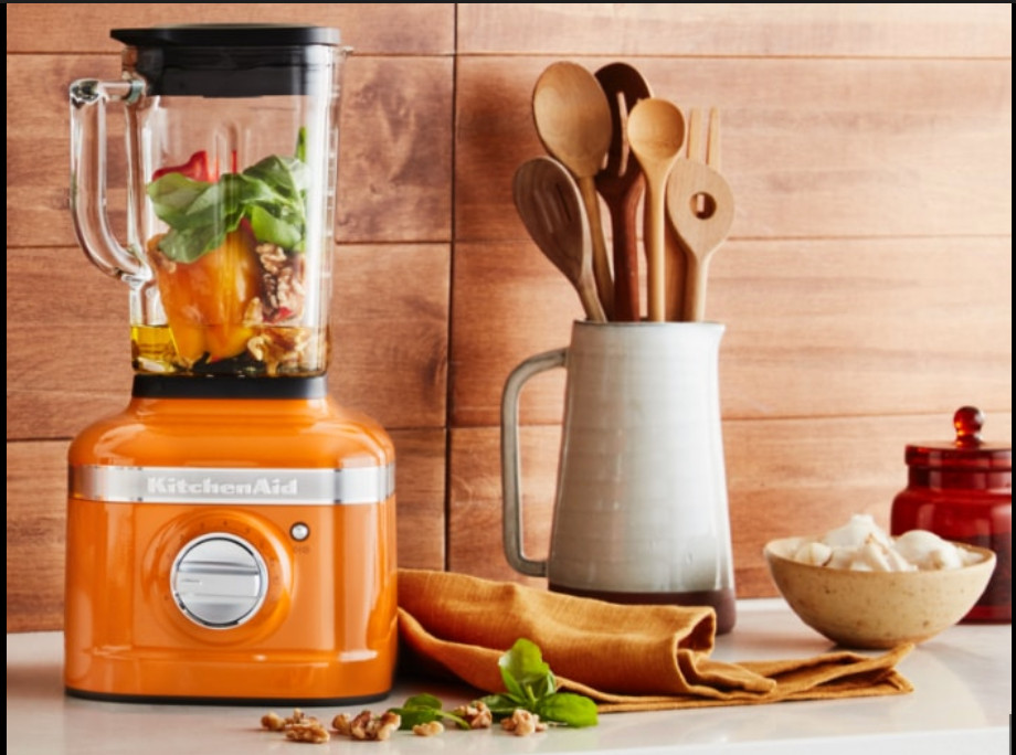 Great KITCHENAID K400 Blender Rare Scorched ORANGE Color In 