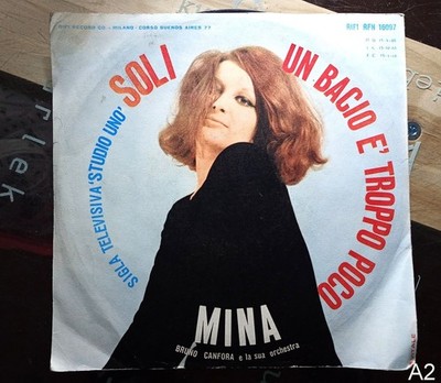 MINA solo + ein Kuss ist zu wenig - Vinyl 45 GIRI Abkürzung TV Studio One A2