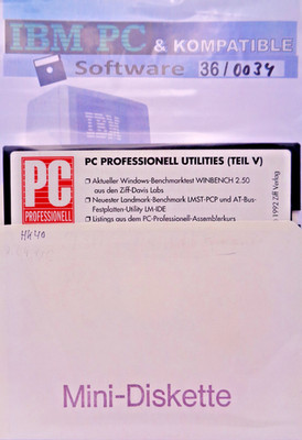 IBM PC -- PC PROFESSIONELL UTILITIES TEIL V (ZIFF VERLAG - DISK)