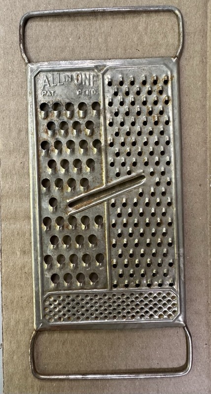 Vintage All-in-One Cheese Grater Pat Pend 1930s Kitchen Decor, Made in USA