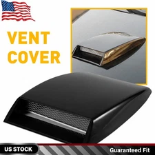 Car Black Air Flow Intake Hood Scoop Vent Bonnet Cover ABS Decor Accessories
