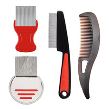 Dandruff Comb, 4 St&uuml;ck Kopfhaut Kamm, Schuppen Kamm Edelstahl Hohlzahn Haarb&uuml;rst
