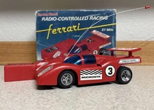 Vintage 70s Radio Shack Radio Controlled Racing Red Ferrari Car Works w/ Issues