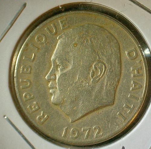 WORLD COIN SALE-1972 HAITI 50 CENTIMES-COPPER ZINC NICKEL COMP. COIN-KM#101