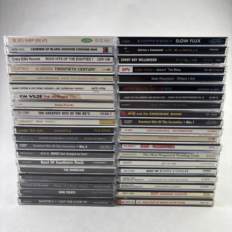 40 Lot Wholesale Random Assorted Audio CDs With Case & Original Artwork Lot Foto 2 de 4