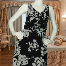 Express Floral Chic Black Dress S/P Monochrome Elegance