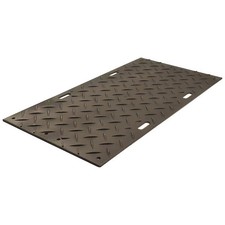 Checkers Ground Protection Mat, High Density Polyethylene, 3 ft W x 6 ft L, 1/2