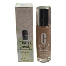 Clinique PORCELAIN BEIGE 12 Beyond Perfecting Foundation + Concealer 1 Fl Oz