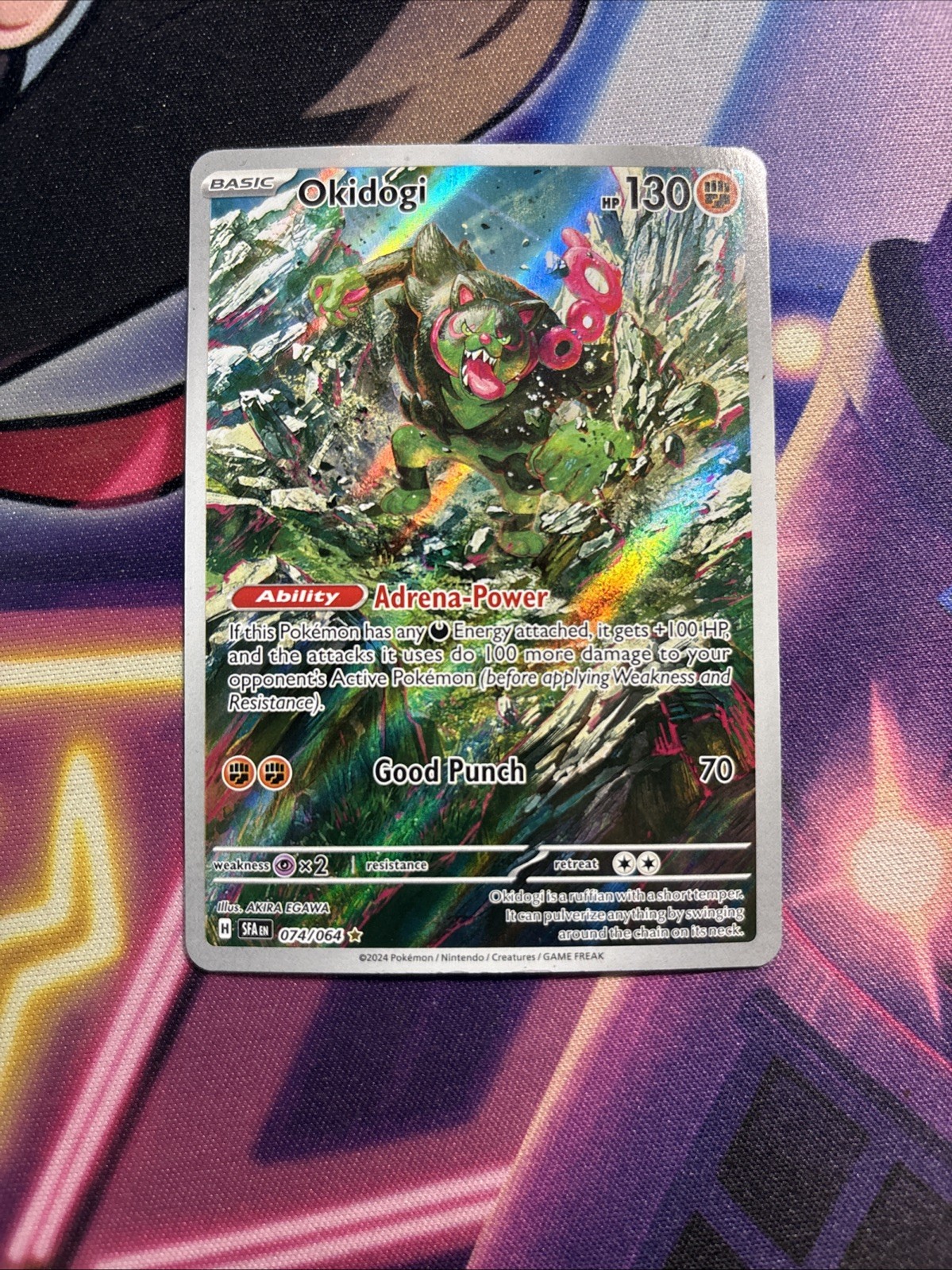 Okidogi - 074/064 - Pokemon Shrouded Fable Illustration Rare LP