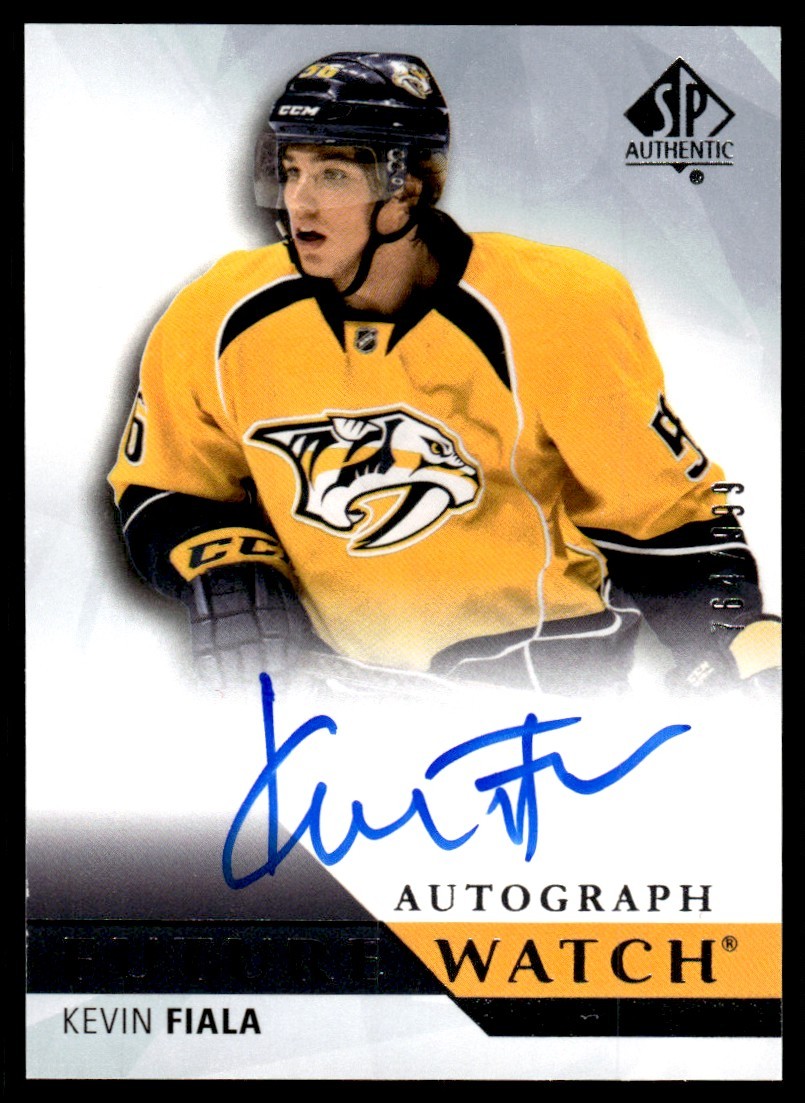 2015-16 SP Authentic Future Watch Autograph Rookie Kevin Fiala Rookie Auto /999