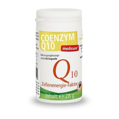 Coenzym Q10 60 Kapseln   mit Vitamin C (Acerola)   Nahrungsergänzung   Medicura
