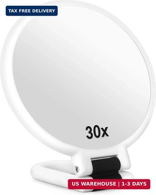 Sifolo 30x Magnifying Mirror, Travel Hand Mirrors with Handle - Double Side Hand