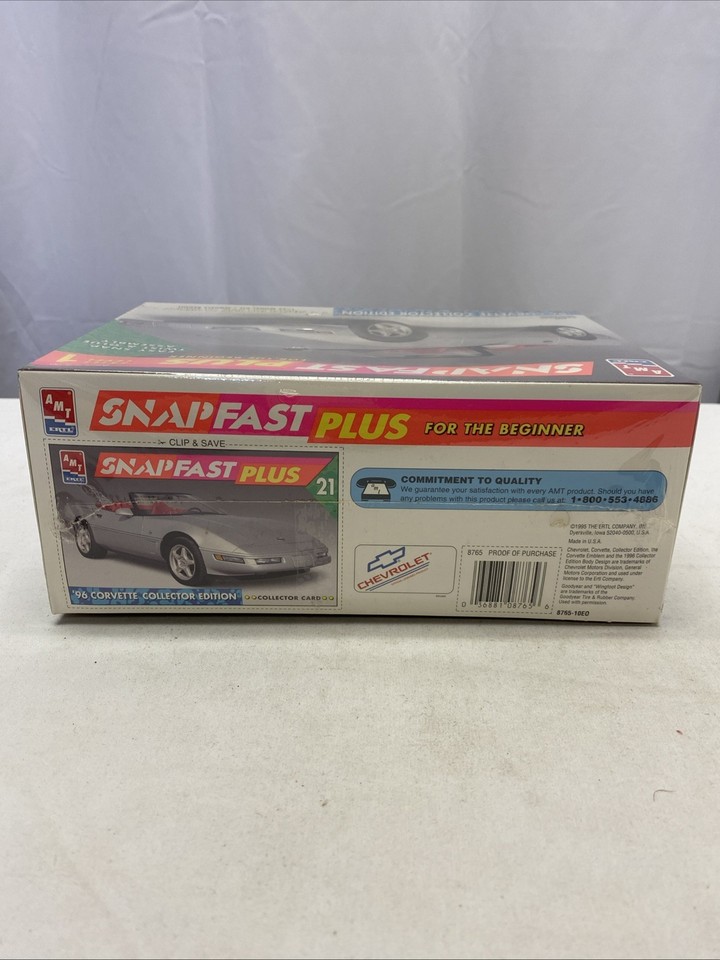 AMT/ERTL 1996 Chevrolet Corvette Collector Edition Snapfast Plus 1:25 ...