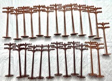 Lot of 25 Two Bar HO scale plastic Telephone Poles 22-reg