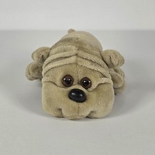 1980s Kennel Kuddlees Bulldog Plush Beige Mini Stuffed Dog Tara Toy 5"