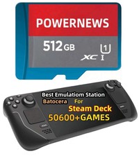 512GB Retro Game Card for Steam Deck - 50600 Plug and Play Video Games, Incl...