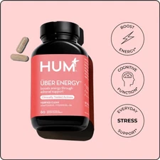 HUM Nutrition Supplement Über Energy 60 count EXP: 11/26