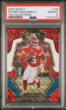 2022 Panini Select Patrick Mahomes II Tri Color Prizm #148 PSA 10