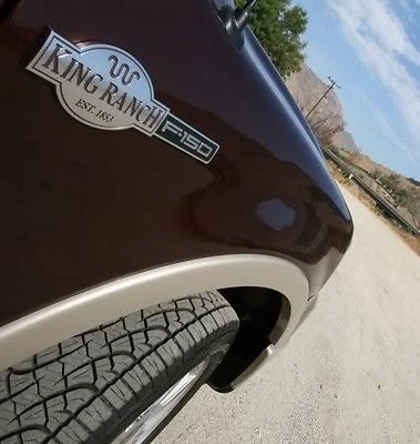 04 05 Ford F150 2x2 SuperCrew doble cabina King Ranch cuero cubierta del volante Foto 4 de 4