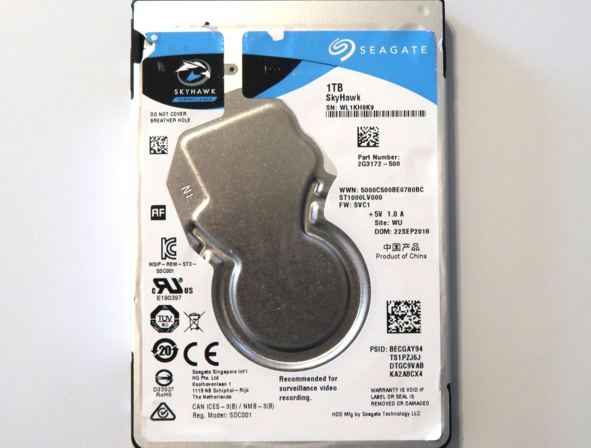 Seagate ST1000LV000 2G3172-500 SVC1 (WL1) WU China 1.0TB 2.5 Seagate ST1000LV000 2G3172-500 SVC1 (WL1) WU China 1.0TB 2.5