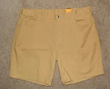 New Mens Carhartt Force Shorts 40 Tan Relaxed Fit Rugged Flex Wicking