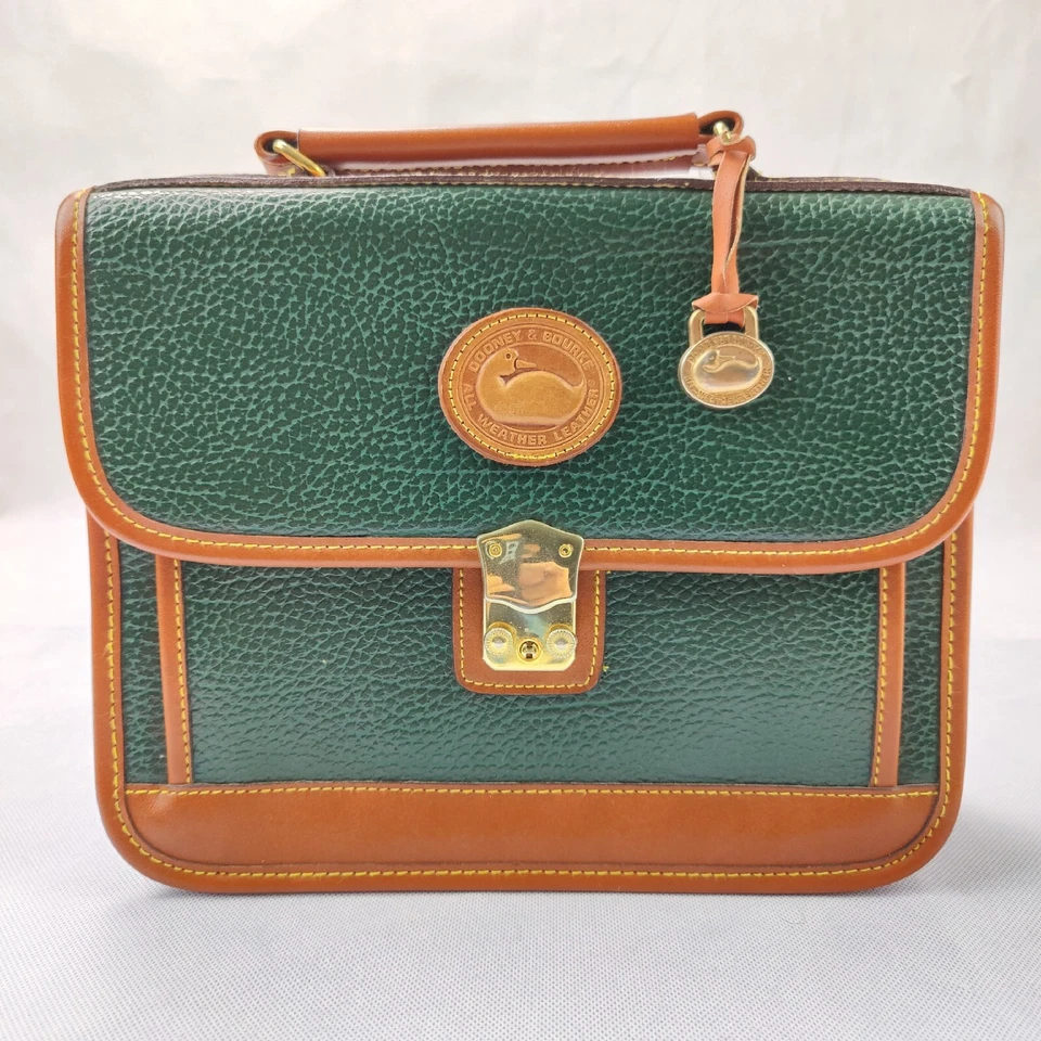 Dooney & Bourke Pebble Collection Emerald Green Leather - Messenger Business Bag