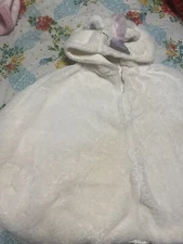 Capa De Niña De Unicornio Tela Peludita 