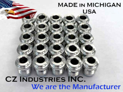 4pcs AN6 Male Billet Aluminum Alloy 9/16‑18in Diameter 6AN Thread Male Billet Replacement Weld In Fitting Bung - Foto 10