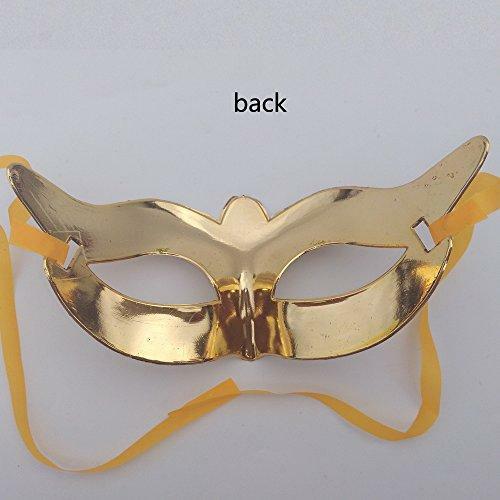 Arlai Halloween Halbgesichts-Masken Set – 12 Stück In Verschiedenen Farben, Mit Bändern