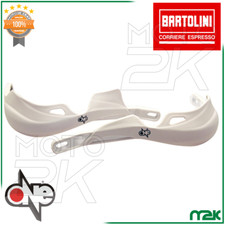 KIT COPPIA PARAMANI BIANCHI DESERT UNIVERSALI MOTO CROSS ENDURO MOTARD OFF ROAD