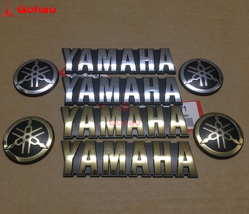 Yamaha MT R1 R6 Fairing Emblem Decals 2-Pack Fuel Tank Fairing Badge Emblems For Yamaha MT/XS/R1/R3/R6/R7 Bikes - Self-Adhesive Silver Decals Motorcycle Tank Badge - Foto 12