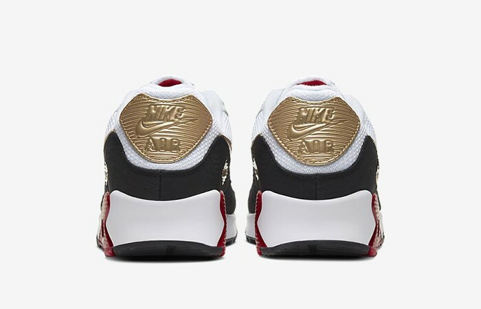 Nike Air Max 90 Chinese New Year UK 11.5 EUR 47 Red Metallic Gold