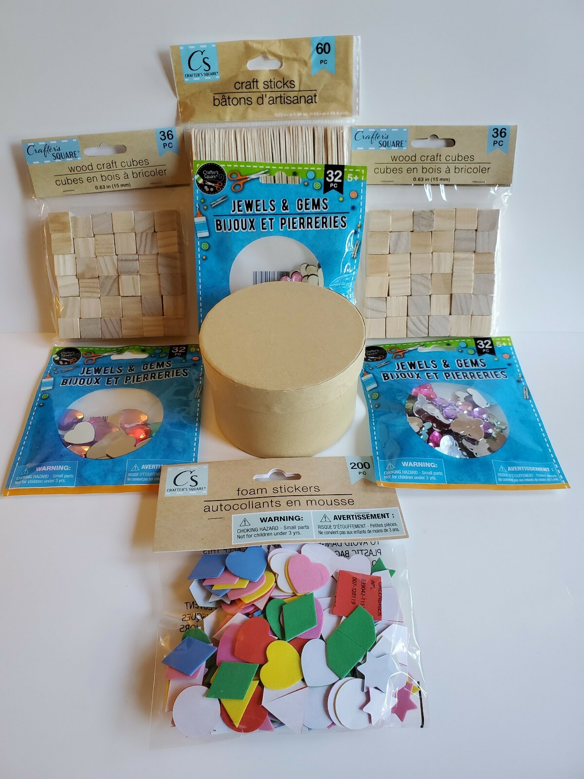 wood cubes for crafts