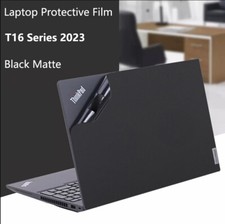 Black Matte Vinyl Laptop Sticker Skin Cover Decals for Lenovo ThinkPad T16 2023