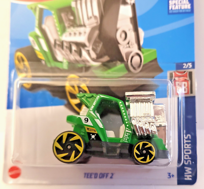 2023 Hot Wheels Tee'd Off 2 #43/250 (Green) HW Sports 2/5