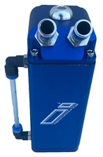 DRIFT OIL CATCH TANK – BLUE (600CC RECTANGLE) – BULKHEAD MOUNT