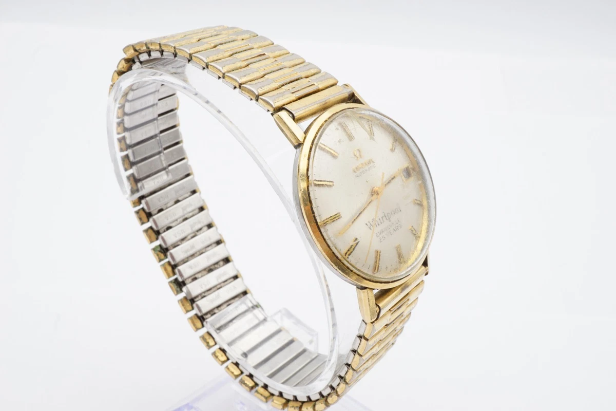 Vintage Omega Automatic Watch Mens 10k Gold Filled Date Stretch