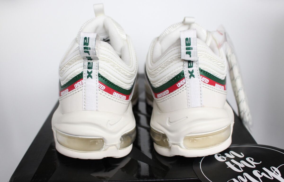 Nike x Undefeated Air Max 97 OG White Cream Red UNDFTD UK 8.5 US 9.5 EUR 43  New