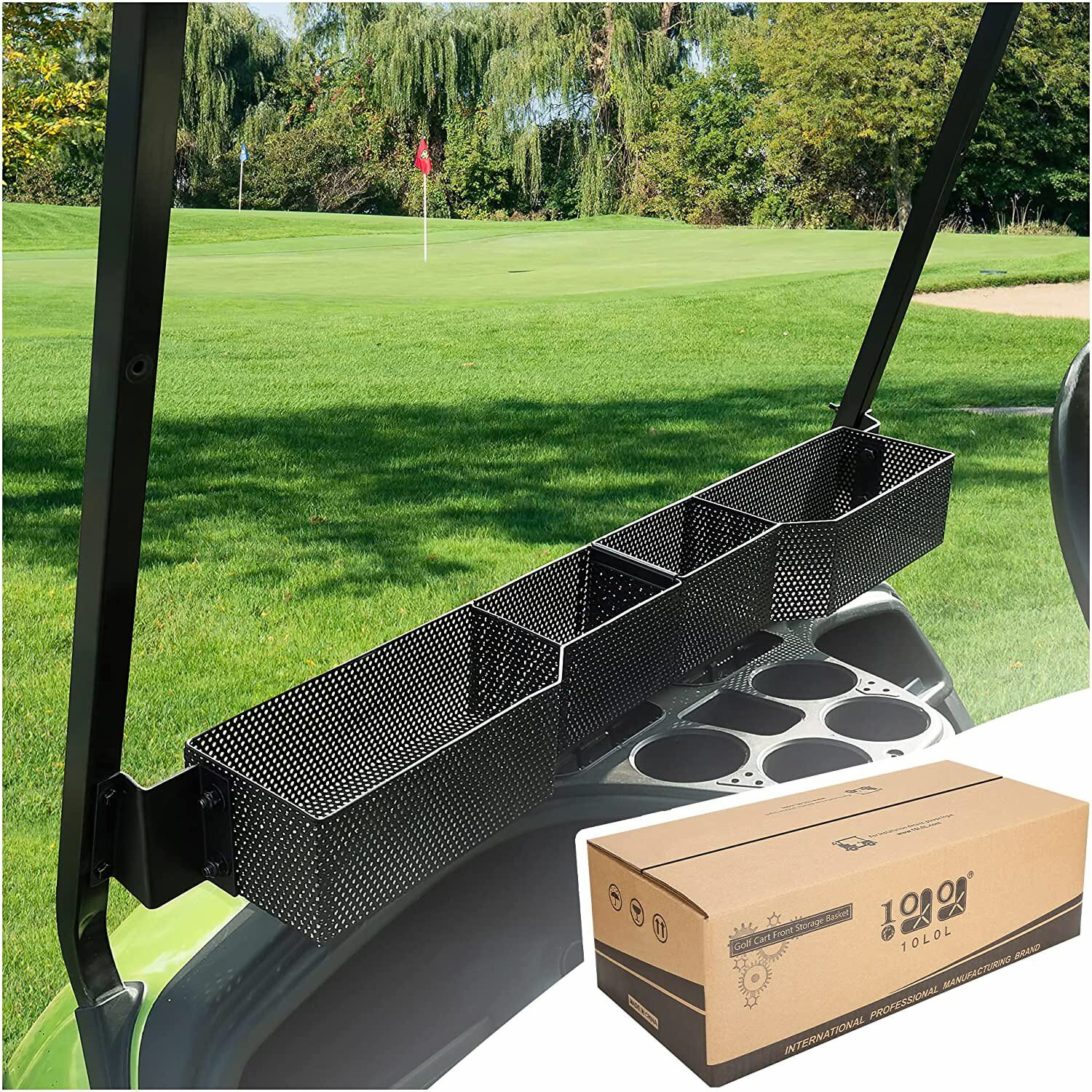 Cart Front Storage Basket Fit Yamaha G29 Drive 2 Metal Mesh Tray Organizer