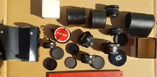 Zykkor Telephoto Lens Wide Angle Flash MC AFCOR Gemini HCE Vari-close DeJur Lot