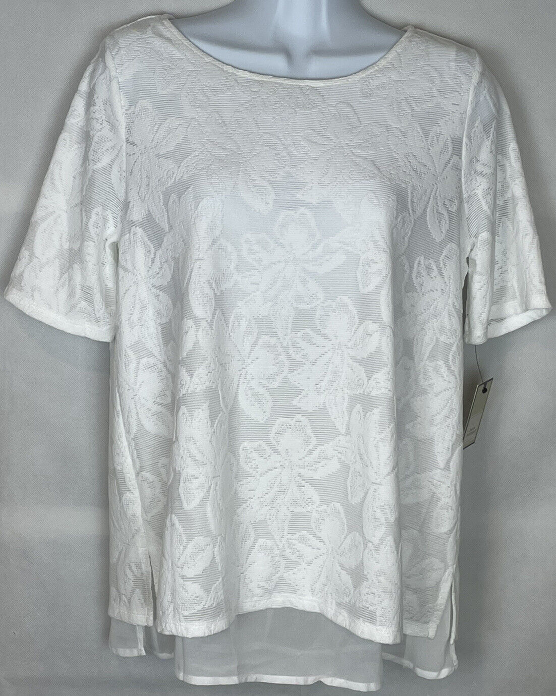 New Dana Buchman Womens White Shirt Size Small Al… - image 1