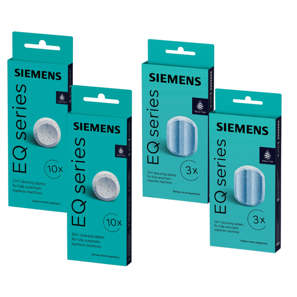 Siemens TZ80001 20 Reinigungstabletten + 6 Entkalkungstabletten FüR Eq Series Ka-image