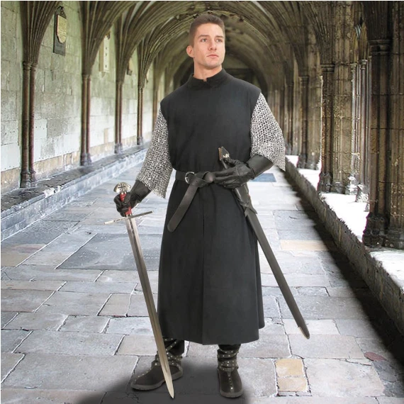 New Knight Tunic Surcoat Medieval Clothing Men Cosplay Renaissance Costume LARP - Image 4 of 4