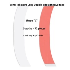 Sensi Tak Red Liner Tape Walker Tape SUPER WIDE 5 INCH 3 pks = 72 pieces Shape C