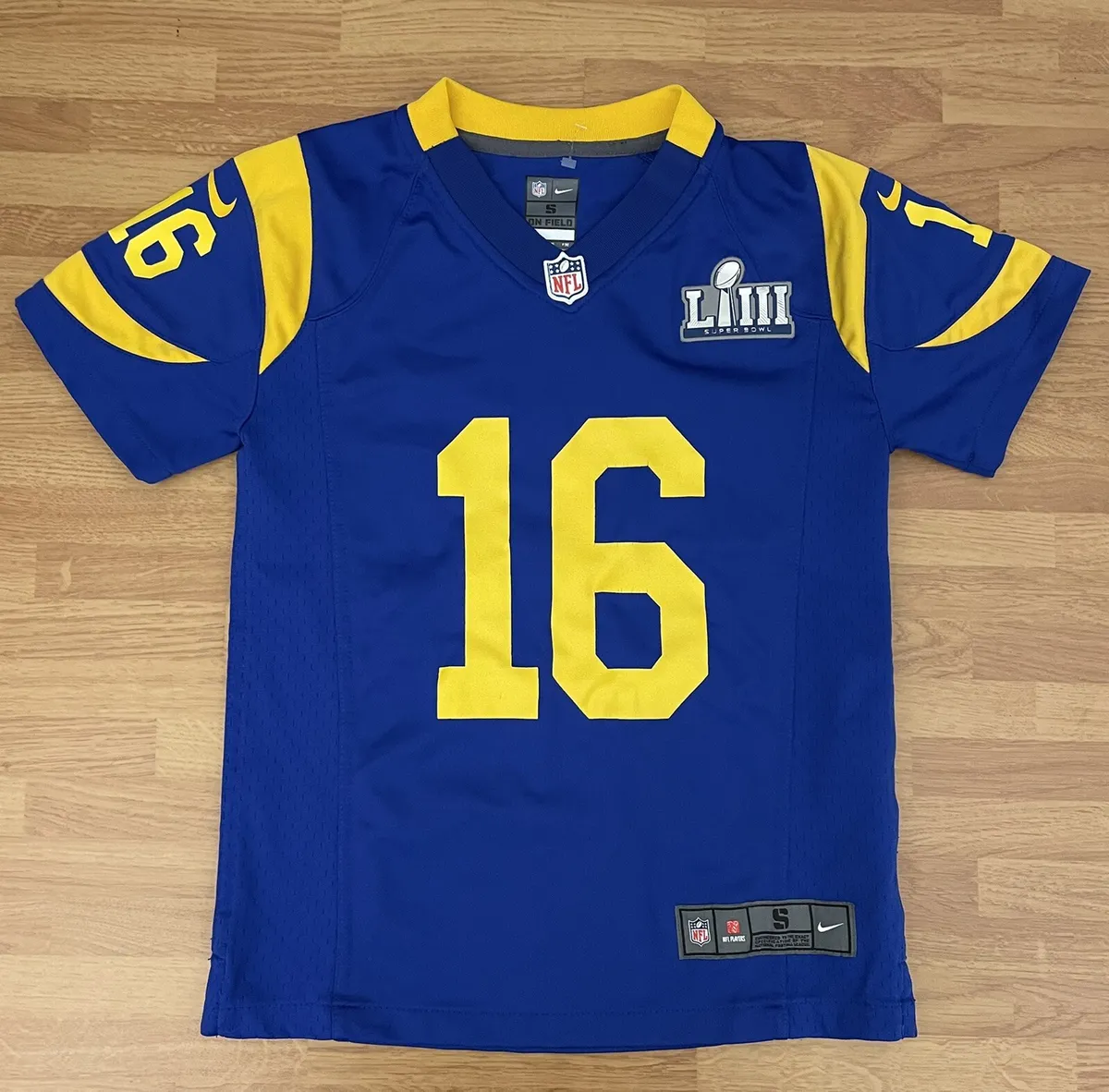 rams super bowl patch jersey
