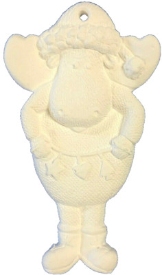 DIY Paint YourOwn Xmas Tree BULLWINKLE MOOSE SANTA HAT Ornament Stocking Stuffer