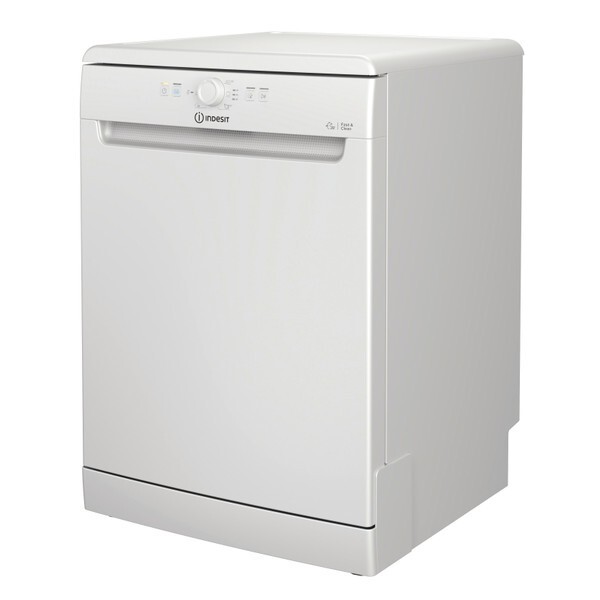 Indesit D2FHK26 UK 60cm Full Size Free Standing Dishwasher, 13 places, 5 Progs